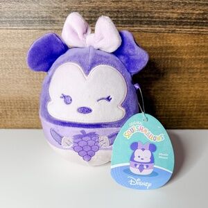 Squishmallow Disney Scented Minnie Mouse Grape Scented 5" Stuffed Plush NWT